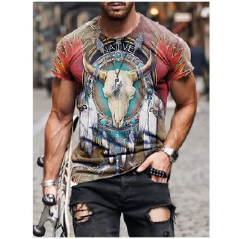 2022 Summer Casual Plus Size 3D Graphic T-Shirt