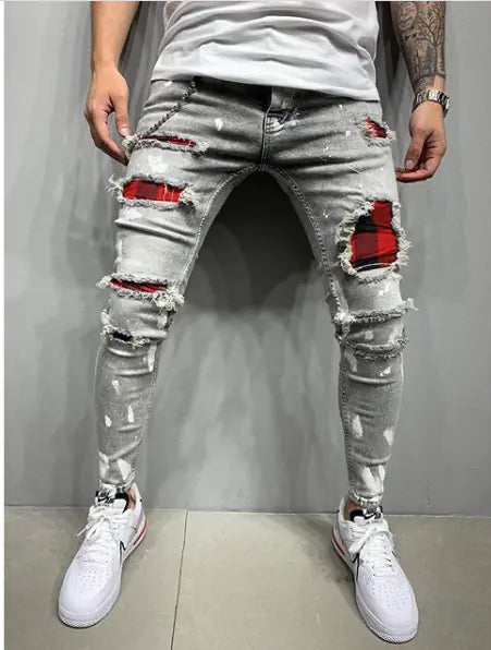 Men's Painted Jeans
