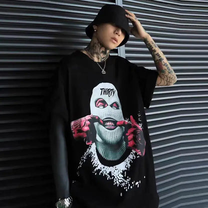 Men's Graphic T-Shirt with American Style Design