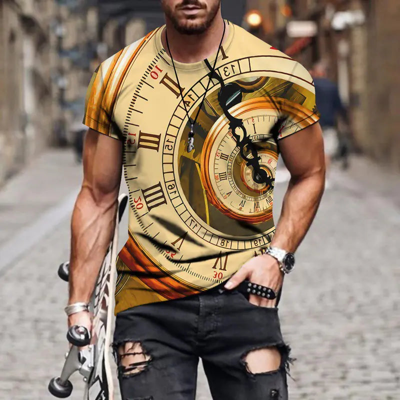 2022 Summer Casual Plus Size 3D Graphic T-Shirt