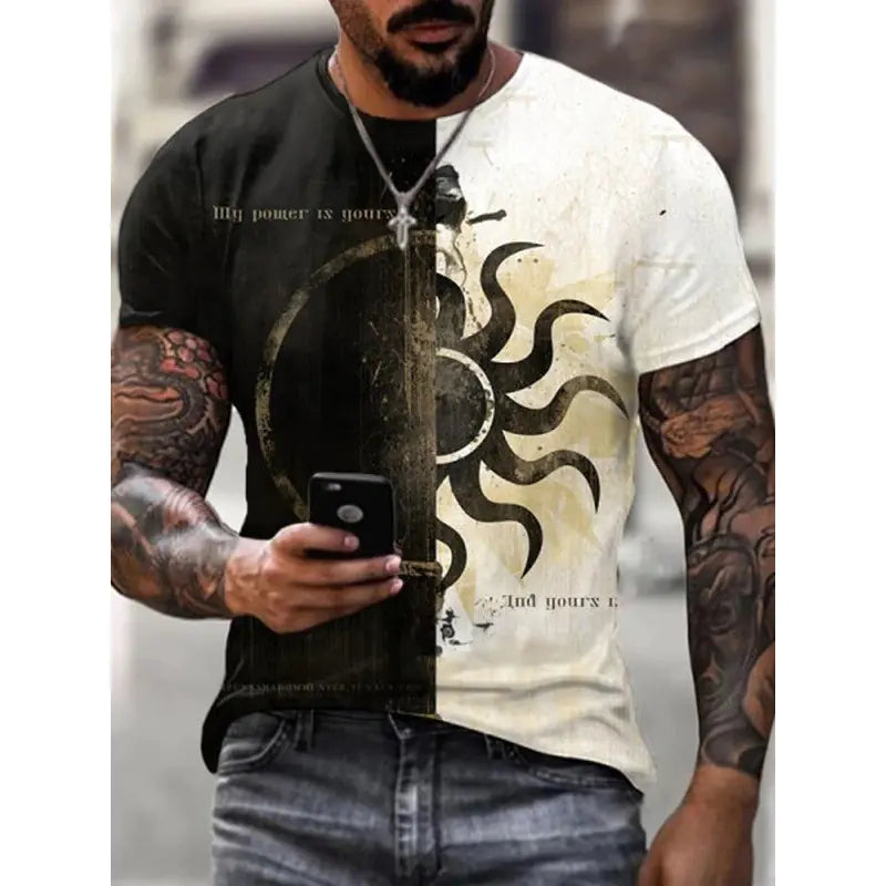 2022 Summer Casual Plus Size 3D Graphic T-Shirt