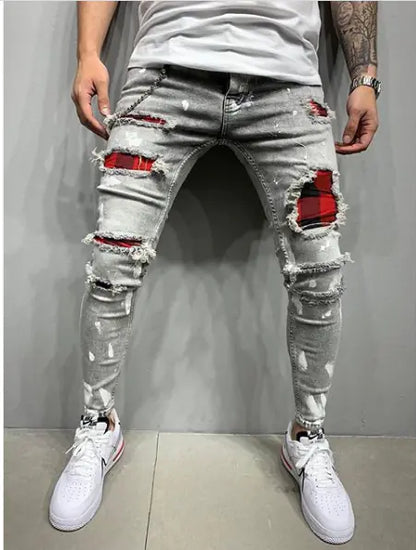 Men's Painted Jeans