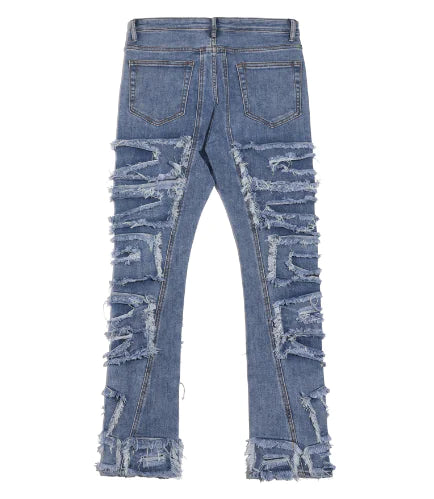 Double Layer Loose Slim Jeans for Men