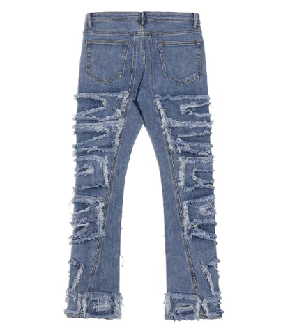 Double Layer Loose Slim Jeans for Men