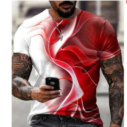 2022 Summer Casual Plus Size 3D Graphic T-Shirt