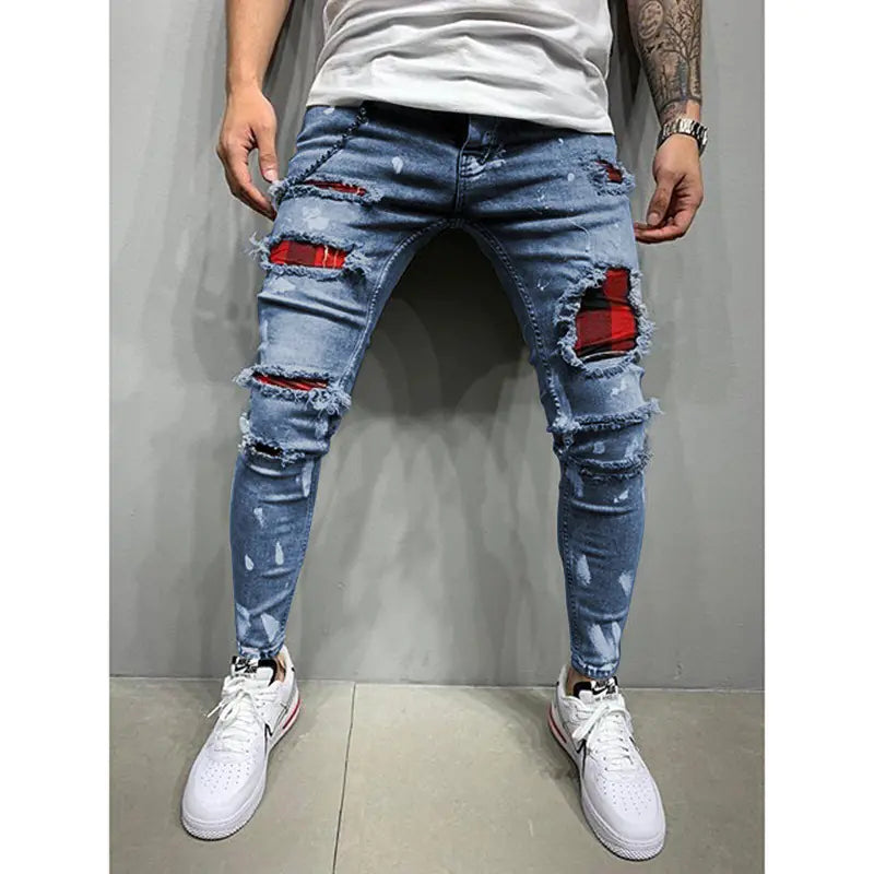 Men's Painted Jeans