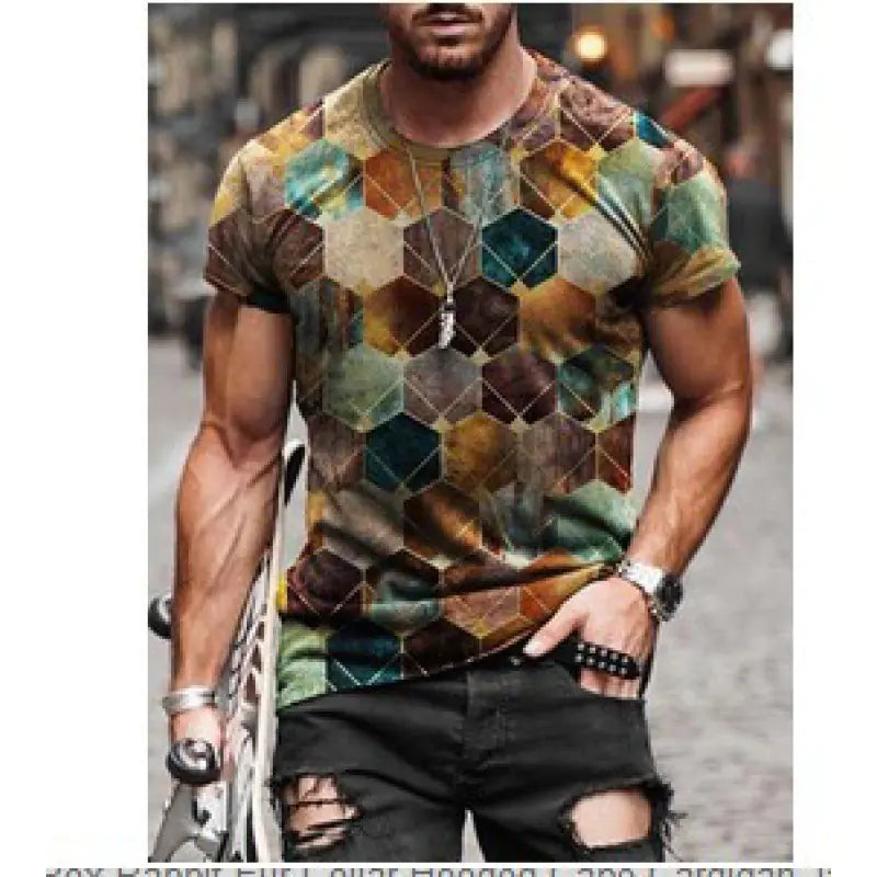 2022 Summer Casual Plus Size 3D Graphic T-Shirt