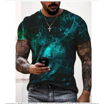 2022 Summer Casual Plus Size 3D Graphic T-Shirt
