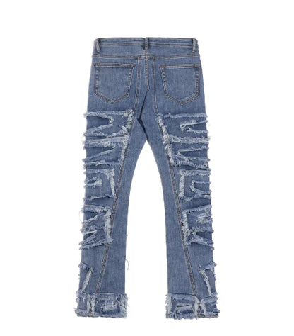 Double Layer Loose Slim Jeans for Men